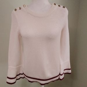 LOFT Knit Bell Sleeve Sweater